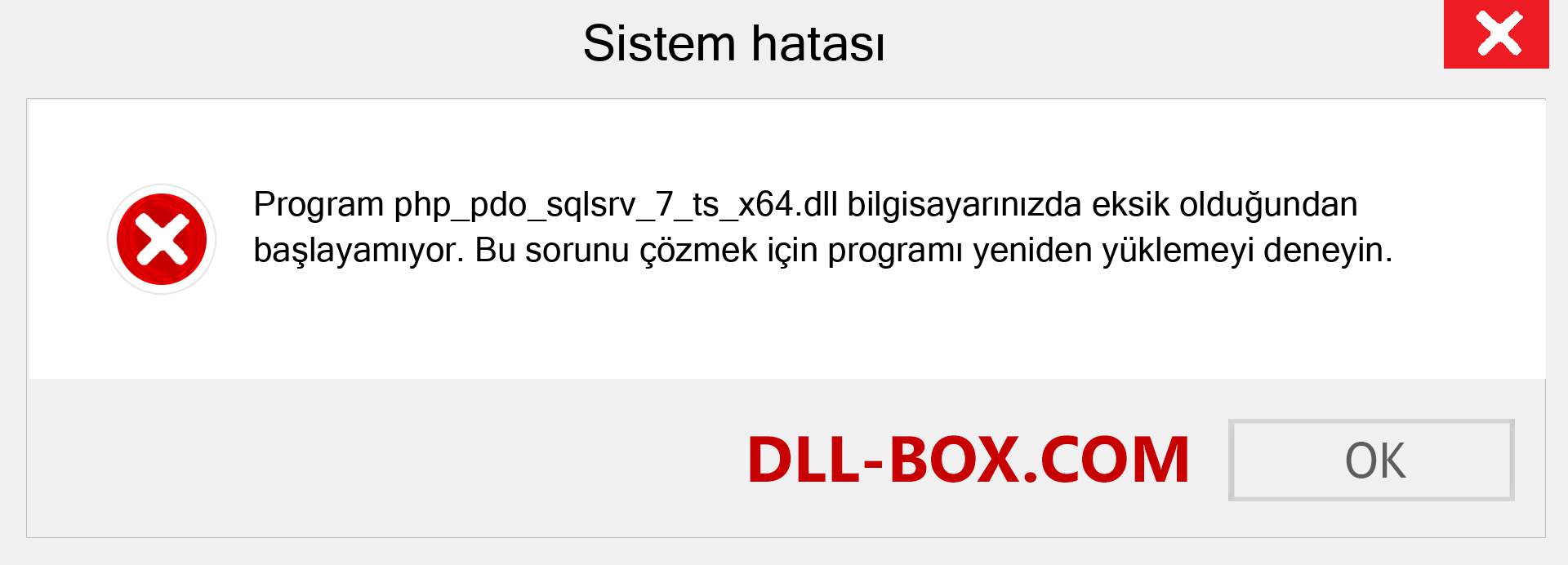 php_pdo_sqlsrv_7_ts_x64.dll dosyası eksik mi? Windows 7, 8, 10 için İndirin - Windows'ta php_pdo_sqlsrv_7_ts_x64 dll Eksik Hatasını Düzeltin, fotoğraflar, resimler